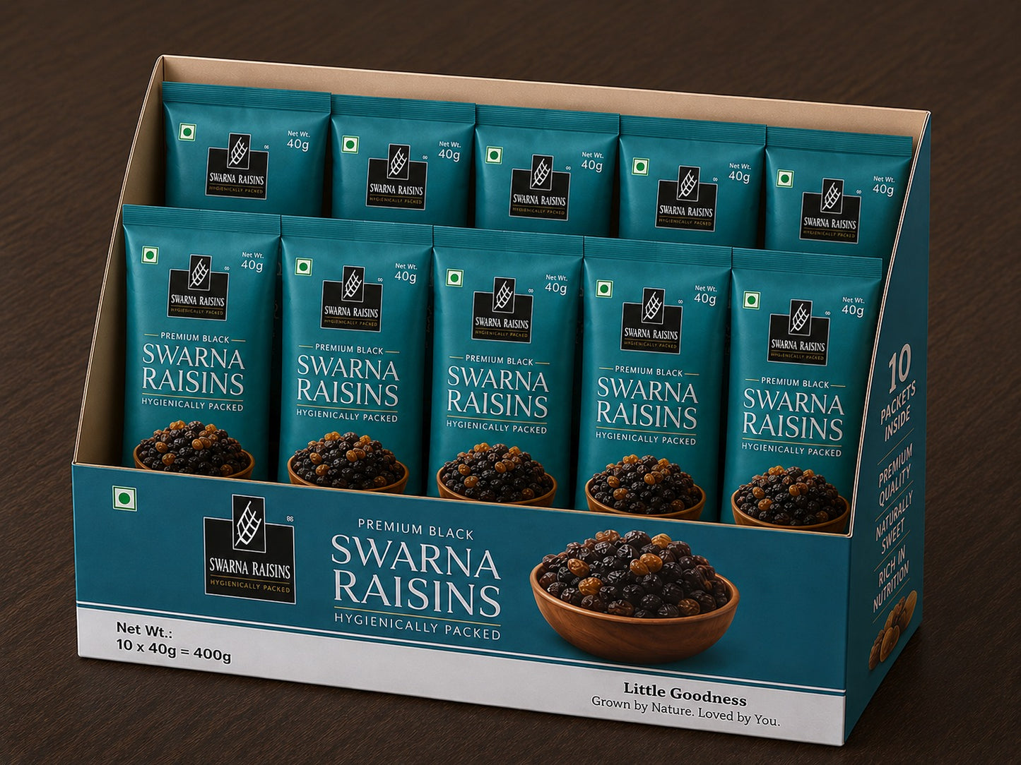 Premium Black Raisins | 3.5 oz Resealable Pouch