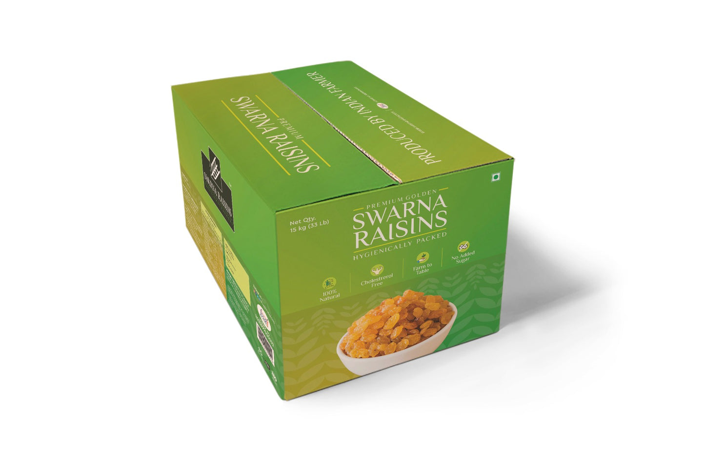 Swarna Commercial Select™ Premium Golden Raisins | 22 lb Box